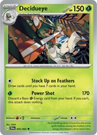 Decidueye - 005/064 - Reverse Holo Uncommon - Inglés