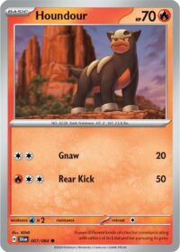 Houndour - 007/064 - Reverse Holo Common - Inglés