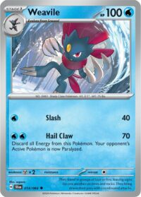 Weavile - 014/064 - Reverse Holo Uncommon - Inglés