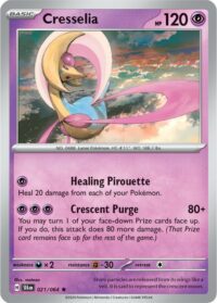 Cresselia - 021/064 - Reverse Holo Rare - Inglés