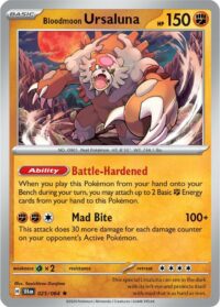 Bloodmoon Ursaluna - 025/064 - Rerverse Holo Rare - Inglés