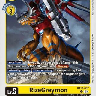 RizeGreymon - BT17-037 C