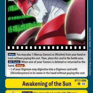 Awakening of the Sun - BT17-099 U