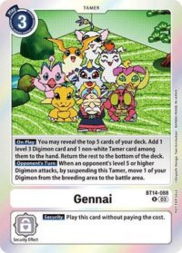 Gennai (Secret Crisis: Movie Memorial Pack) - BT14-088 R