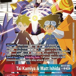 Tai Kamiya & Matt Ishida (Alternate Art) - BT17-081 R