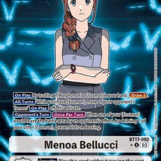 Menoa Bellucci (Box Promotion Pack: Secret Crisis) - BT17-092 U