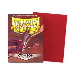 Dragon Shield: Crimson - Matte Sleeves - Standard Size