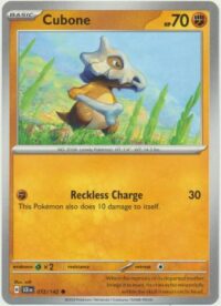 Cubone - 072/142 - Common - Inglés