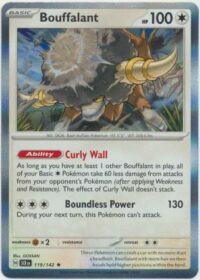 Bouffalant - 119/142 - Holo Rare - Inglés