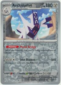 Archaludon - 107/142 - Reverse Holo Rare - Inglés