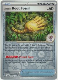 Antique Root Fossil - 130/142 - Common Reverse Holo - Inglés