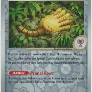 Antique Root Fossil - 130/142 - Common Reverse Holo - Inglés