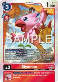 Biyomon - BT15-007 SR