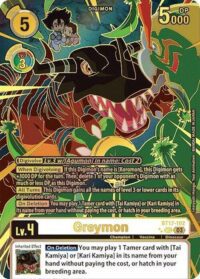 Greymon (Left) (Textured) - BT17-102 SEC