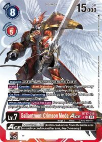 Gallantmon: Crimson Mode ACE - BT17-018 SR (Alternate Art)