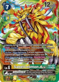 SaberLeomon ACE (Alternate Art) - EX7-029 SR