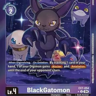 BlackGatomon (Foil) - EX7-054 UC