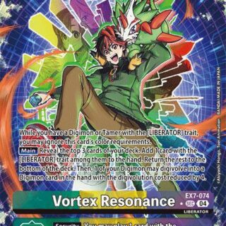 Vortex Resonance (Alternate Art) - EX7-074 SCR