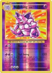 Nidoking - 45/108 - Rare Reverse Holo - Inglés