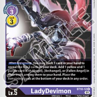LadyDevimon (Alternate Art) - ST10-12 - Rare