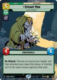 Ephant Mon - Head of Security (Hyperspace) - 357 - Rare - Inglés