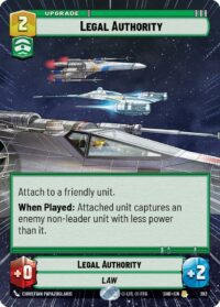 Legal Authority (Hyperspace) - 393 - Rare - Inglés