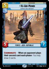 Ki-Adi-Mundi - Composed and Confident - Legendary - 064/257 Inglés (Foil)