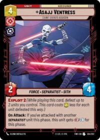 Asajj Ventress - Count Dooku's Assassin - Uncommon - 134/257 Inglés