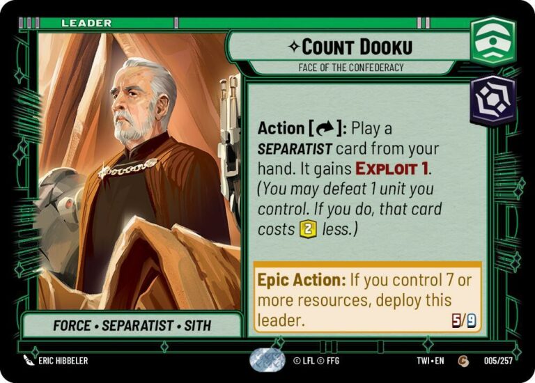 Count Dooku - Face of the Confederacy - Common - 005/257 Inglés