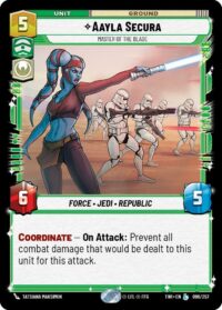 Aayla Secura - Master of the Blade - Legendary - 096/257 Inglés
