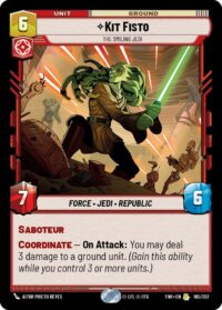 Kit Fisto - The Smiling Jedi (Foil) - Rare - 165/257 Inglés