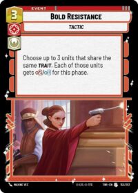 Bold Resistance (Foil) - Uncommon - 153/257 Inglés
