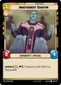 Independent Senator (Foil) - Uncommon - 206/257 Inglés