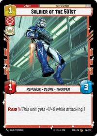 Soldier of the 501st (Foil) - Common - 141/257 Inglés