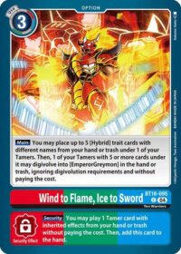 Wind to Flame, Ice to Sword - BT18-095 C