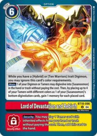 Lord of Devastation and Rebirth - BT18-096 U