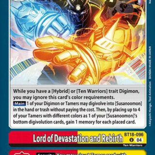 Lord of Devastation and Rebirth - BT18-096 U