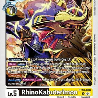 RhinoKabuterimon - BT18-070 U