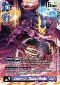 Lucemon: Satan Mode - BT18-101 SEC