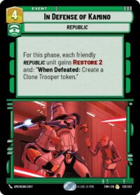 In Defense of Kamino (Foil) - Rare - 129/257 Inglés