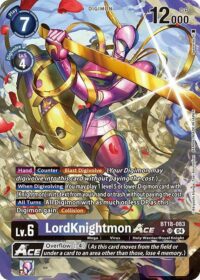 LordKnightmon ACE (Alternate Art) - BT18-083 SR