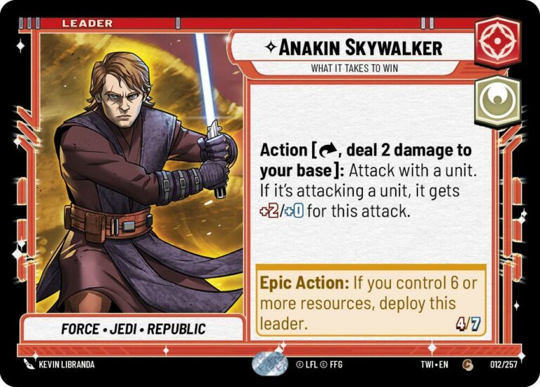 Anakin Skywalker - What it Takes to Win - Common - 012/257 Inglés