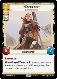 Enfys Nest - Champion of Justice - Rare - 198/257 Inglés
