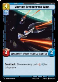 Vulture Interceptor Wing (Foil) - Uncommon - 063/257 Inglés