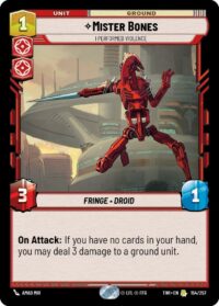 Mister Bones - I Performed Violence (Foil) - Rare - 154/257 Inglés
