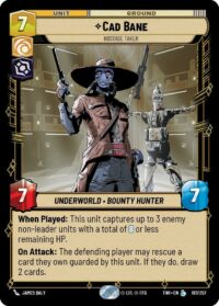 Cad Bane - Hostage Taker (Foil) - Legendary - 187/257 Inglés