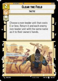 Clear the Field (Foil) - Uncommon - 199/257 Inglés