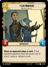 Lux Bonteri - Renegade Separatist (Foil) - Uncommon - 210/257 Inglés