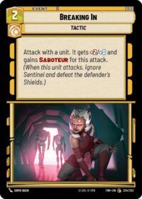 Breaking In (Foil) - Common - 224/257 Inglés