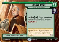 Count Dooku - Face of the Confederacy (Hyperspace) - Common - 280 Inglés